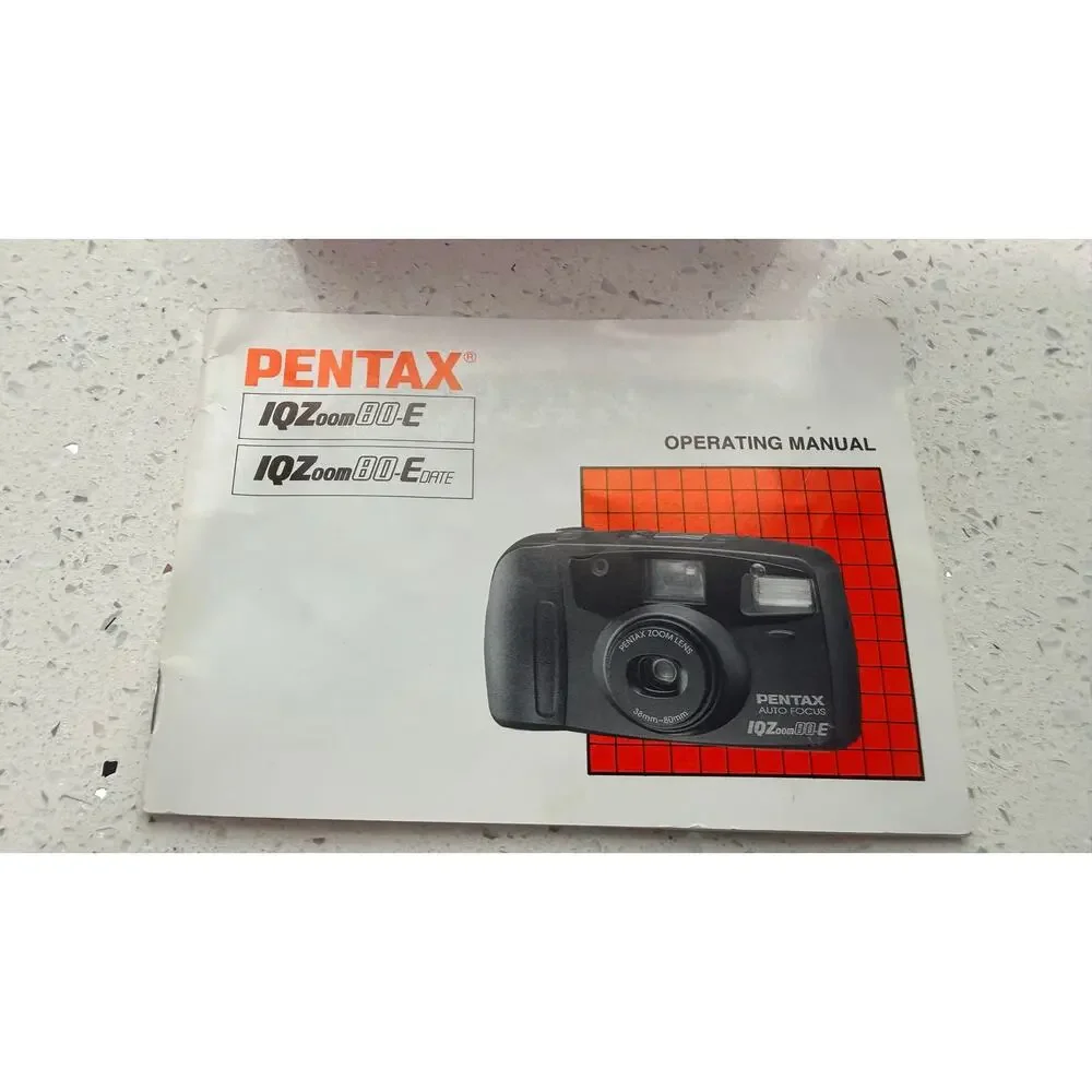 Pentax IQZoom 80-E 35mm Point & Shoot Film Camera 38-80mm Zoom Lens - Tested
